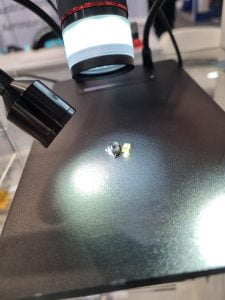 Micro part Southern Manufacturing 2023 IPFL micro machining