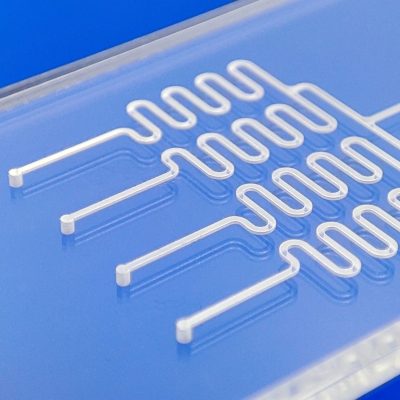 close up COC diffusion bonded microfluidic