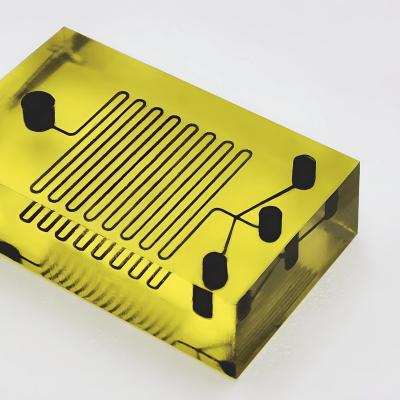 micro 3d printed serpentine mixer