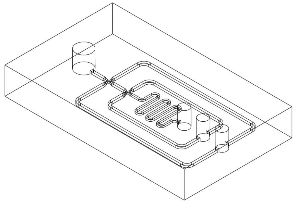 3d design for microfluidic droplet generator